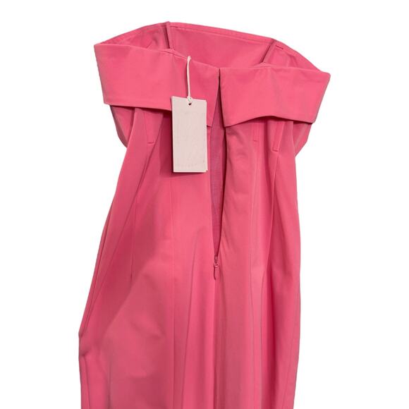 Helsa Size XS Women's Strapless Structured Formal Long Gown Pink Bridesmaid NWT - Picture 8 of 11